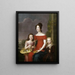 Caroline Friederike Mathilde del Wurtemberg con sus dos hijos - Carl Rothe — cuadro enmarcado en la pared