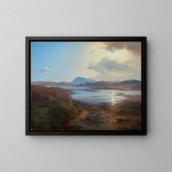 El lago de Kopaonik - Carl Rottmann — cuadro enmarcado en la pared