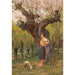 Young girl standing in front of a willow - Carl Rudolf Huber — artwork view