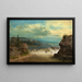 Landscape with Watermill - Carl Schilling — framed artwork on a wall