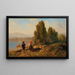 Scene of Shepherds - Carl Schlesinger — framed artwork on a wall