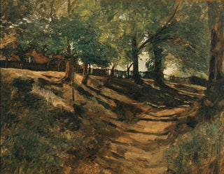 Carl Schuch - A Farmstead on a Country Road.webp