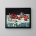 Naturaleza muerta con manzanas - Carl Schuch — cuadro enmarcado en la pared