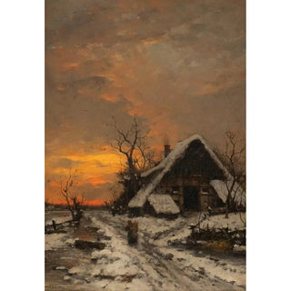 Carl Schultze - Evening winter landscape.webp