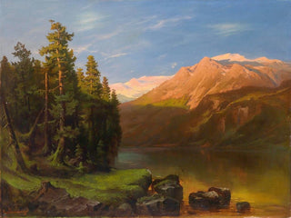 Carl Schweninger - Landschaft im Abendrot.webp