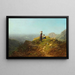 Vista en el Valle de las Dos Hijas en una Alp - Carl Spitzweg — cuadro enmarcado en la pared