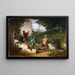 Amigos de la infancia - Carl Spitzweg — cuadro enmarcado en la pared