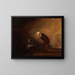 L'alquimista químico - Carl Spitzweg — cuadro enmarcado en la pared