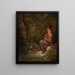 El pescador en el arroyo del bosque - Carl Spitzweg — cuadro enmarcado en la pared