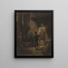 El pintor - Carl Spitzweg — cuadro enmarcado en la pared