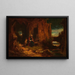 Ermitaño en el crepúsculo, L'Anacoreta - Carl Spitzweg — cuadro enmarcado en la pared