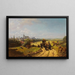 Paseo del instituto - Carl Spitzweg — cuadro enmarcado en la pared