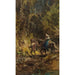 Reproduction of the painting Crossed with lady in a forest landscape - Carl Spitzweg