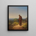 Mnch Elle m'aime un peu du fond du cœur - Carl Spitzweg — framed artwork on a wall