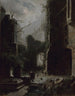 Scene in moonlight with castle ruins - Carl Spitzweg — artwork view