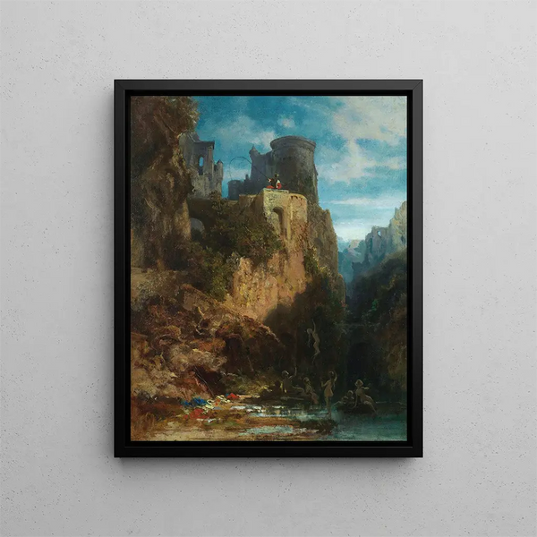 Attrape-sirène - Carl Spitzweg — cuadro enmarcado en la pared
