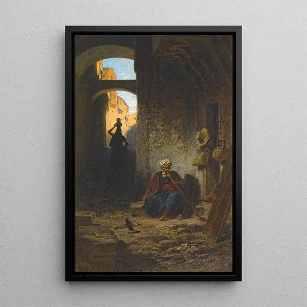 De l'Orient - Carl Spitzweg — cuadro enmarcado en la pared