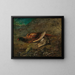 Still life with pheasant and woodcock - Carl Spitzweg — framed artwork on a wall