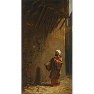 Carl Spitzweg - Strasse In Kairo Trk Findet Rose.webp