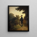 L'amant de roses - Carl Spitzweg — cuadro enmarcado en la pared