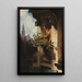 La mansarde I - Carl Spitzweg — cuadro enmarcado en la pared