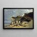 Femme bathing in Dieppe I - Carl Spitzweg — framed artwork on a wall