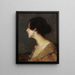 Retrato de una dama - Carl von Marr — cuadro enmarcado en la pared