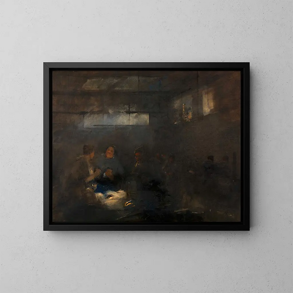 Halle aux poissons - Carl von Merode — cuadro enmarcado en la pared