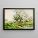 Paisaje pastoral - Carl Weber — cuadro enmarcado en la pared