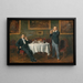 Cigars after Dinner - Carl Wilhelm Anton Seiler — framed artwork on a wall