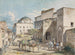Salida en Atenas con el palacio de Hadji Hazekis y la mezquita Tzistarakis - Carl Wilhelm von Heideck — vista de la obra