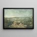Vista de París desde la terraza del Pabellón de Brimborion - Carle Vernet — cuadro enmarcado en la pared
