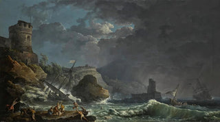 Carlo Bonavia - A Storm Off A Rocky Coast.webp