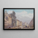París Calle Saint-Antoine - Carlo Bossoli — cuadro enmarcado en la pared