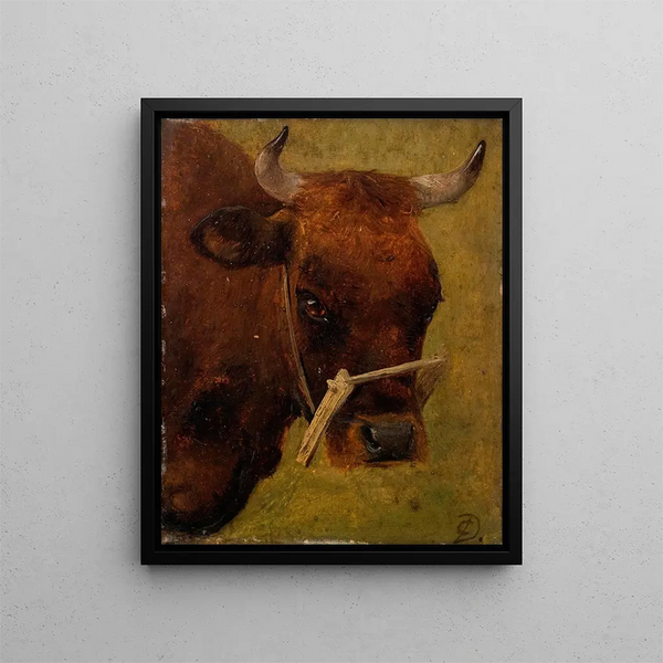 Carlo Dalgas - Head of a cow Study.webp