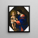 Virgen con Niño - Carlo Dolci — cuadro enmarcado en la pared