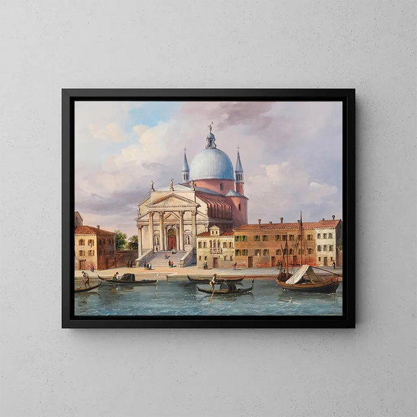 Venice, the church of the Santissimo Redentore - Carlo Grubacs — framed artwork on a wall