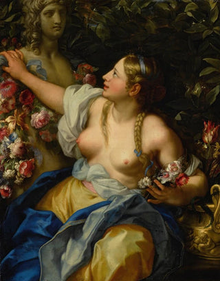 Retrato de una joven en Flore - Carlo Maratti — vista de la obra