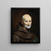 Retrato de Luke Wadding - Carlo Maratti — cuadro enmarcado en la pared
