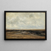 Plage de Villerville, Normandy - Carlos de Haes — framed artwork on a wall