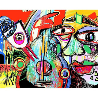 Carnaval des Sensations | Décoration d'art abstrait