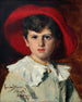 L'enfant con sombrero rojo Michel Feydeau hijo de Georges - Carolus-Duran — vista de la obra