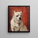 El perro chino - Carolus-Duran — cuadro enmarcado en la pared