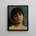 Esquisse de retrato de una joven - Carolus-Duran — cuadro enmarcado en la pared