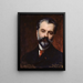 Portrait of Arsène Alexandre 1859-1935 art historian and critic - Carolus-Duran — framed artwork on a wall