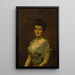 Retrato de una mujer - Carolus-Duran — cuadro enmarcado en la pared