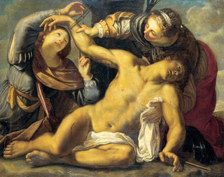 Carracci School - Saint Sebastian Being Cured by Saint Irene and a Servant.webp