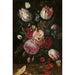 Flores en un jarrón de cristal - Carstian Luyckx — vista de la obra