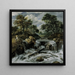 Cascada en los contrafuertes noruegos - Jacob van Ruisdael — cuadro enmarcado en la pared
