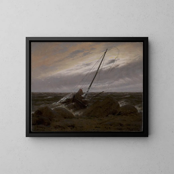Después de la tormenta - Caspar David Friedrich — cuadro enmarcado en la pared